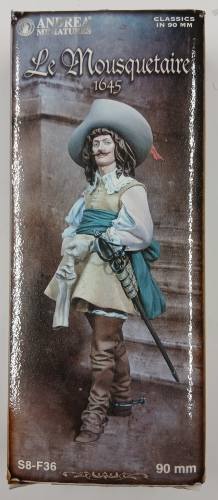 ANDREA MINIATURES 90MM S8-F36 LE MOUSQUETAIRE 1645