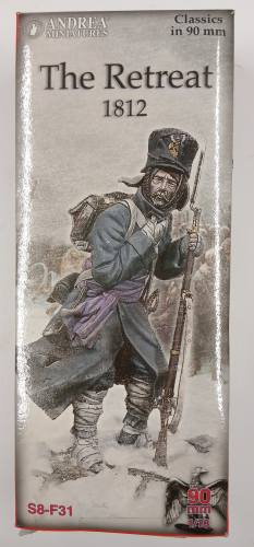ANDREA MINIATURES 90MM S8-F31 THE RETREAT 1812