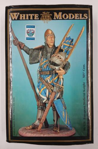 WHITE MODELS  90/020 EUROPEAN MEDIEVAL KNIGHT XIV CENTURY 90MM