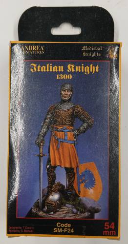 ANDREA MINIATURES 54MM SM-F24 ITALIAN KNIGHT 1300