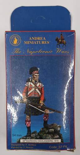 ANDREA MINIATURES 54MM S7-F4 THE NAPOLEONIC WARS 92ND GORDON HIGHLANDERS 1815