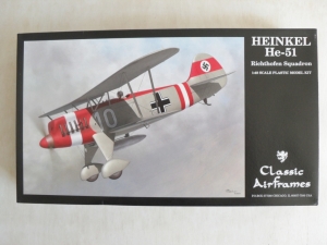 CLASSIC AIRFRAMES 1/48 4154 HEINKEL He 51 RICHTHOFEN SQUADRON