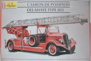 HELLER 1/24 80780 CAMION DE POMPIERS DELAHAYE TYPE 103