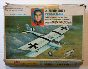 RENWAL 1/72 271 Lt. ALFRED LENZ PFALZ D.III AERO-SKIN