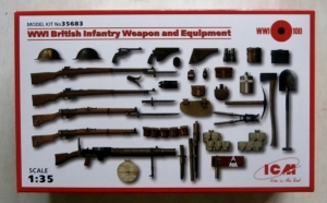 ICM 1/35 35683 WWI BRITISH INFANTRY WEAPONS   EQUIPMENT