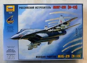 ZVEZDA 1/72 7278 RUSSIAN FIGHTER MiG-29 9-13