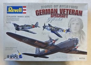 REVELL 1/72 05714 GERMAN VETERAN AIRCRAFT Fw 190 A-8/Bf 109 G-10/He 177 A-5