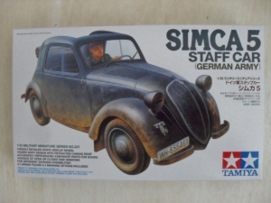 TAMIYA 1/35 35321 SIMCA 5 GERMAN ARMY STAFF CAR
