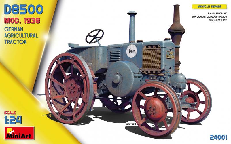 MINIART 1/24 24001 D8500 MOD.1938 GERMAN AGRICULTURAL TRACTOR 