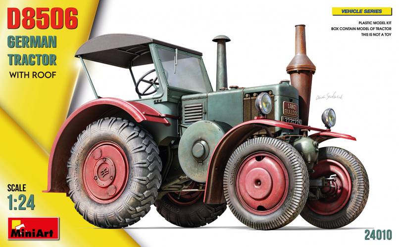 MINIART 1/24 24010 D8506 GERMAN TRACTOR WITH ROOF