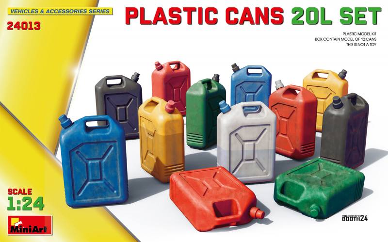 MINIART 1/24 24013 PLASTIC CANS 20L SET