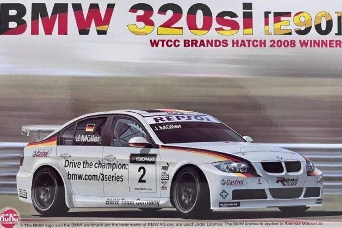 NUNU 1/24 24037 BMW 320SI E90 WTCC BRANDS HATCH 2008 WINNER