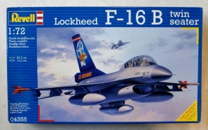 REVELL 1/72 04355 LOCKHEED F-16B TWIN SEATER