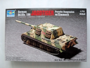 TRUMPETER 1/72 07294 Sd.Kfz 186 JAGDTIGER PORSCHE SUSPENSION w/ZIMMERIT