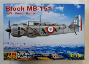 RS MODELS 1/72 92162 BLOCH MB-151 w/DECALS FOR FRANCE GREECE   LUFTWAFFE