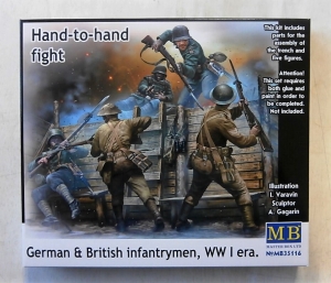 MASTERBOX 1/35 35116 HAND TO HAND FIGHT GERMAN   BRITISH INFANTRYMEN WWI