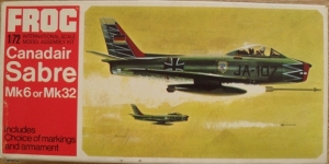 FROG 1/72 F267 CANADAIR SABRE Mk.6 or 32