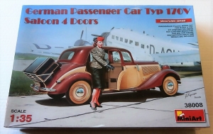 MINIART 1/35 38008 GERMAN PASSENGER CAR TYP 170V SALOON 4 DOORS 