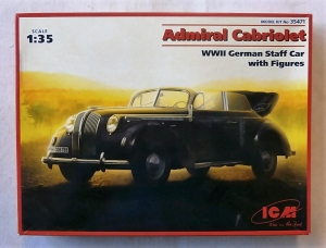 ICM 1/35 35471 ADMIRAL CABRIOLET GERMAN STAFF CAR WITH FIGURES
