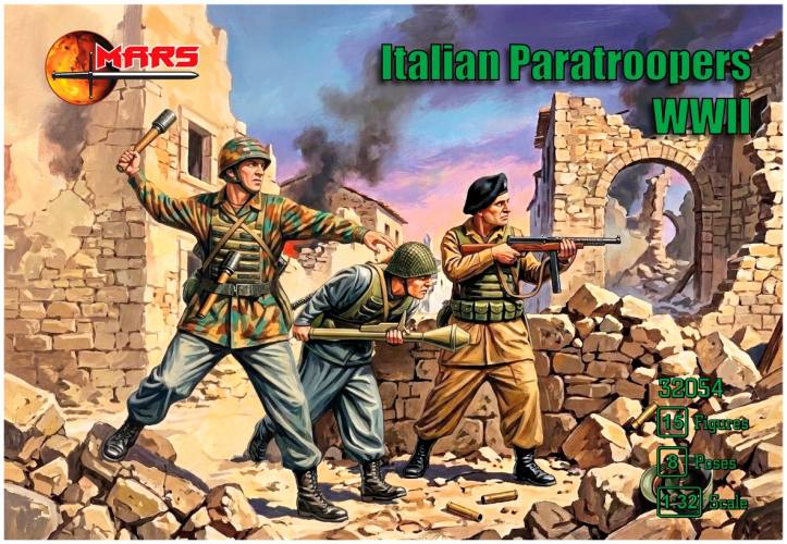 MARS 1/32 32054 ITALIAN PARATROOPERS WWII