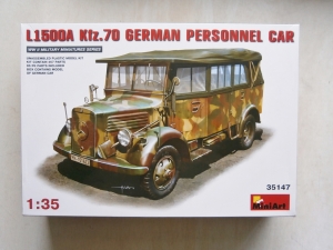 MINIART 1/35 35147 L1500A Kfz.70 GERMAN PERSONNEL CAR