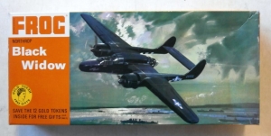FROG 1/72 F170 NORTHROP BLACK WIDOW GOLD TOKEN
