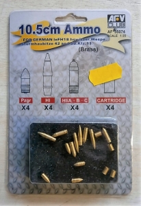 AFV CLUB 1/35 35074 10.5cm AMMO  BRASS 