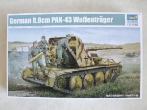TRUMPETER 1/35 05550 GERMAN 8.8cm PaK-43 WAFFENTRAGER