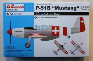 AZ MODEL 1/72 7514 P-51B MUSTANG FOREIGN SERVICE