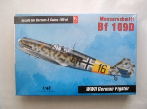 HOBBYCRAFT 1/48 1568 MESSERSCHMITT Bf 109D