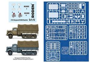 RODEN 1/72 742 BORGWARD B3000 MAULTIER