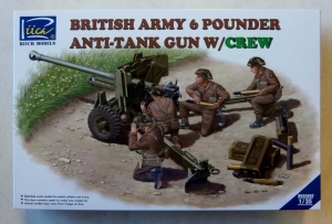 RIICH 1/35 35042 BRITISH ARMY 6 POUNDER ANTI-TANK GUN w/CREW