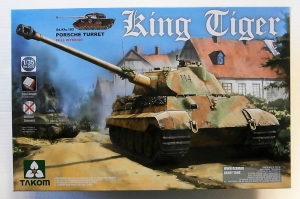 TAKOM 1/35 2074 KING TIGER Sd.Kfz.182 PORSCHE TURRET FULL INTERIOR