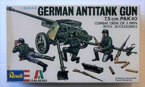REVELL 1/35 H2107 GERMAN ANTITANK GUN 7.5cm PAK 40
