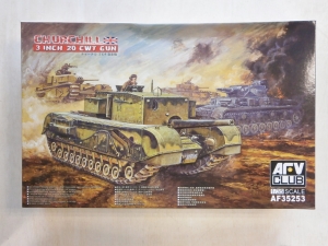 AFV CLUB 1/35 35253 CHURCHILL 3 INCH 20 Cwt GUN