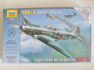 ZVEZDA 1/72 7301 YAK-3 SNAP KIT