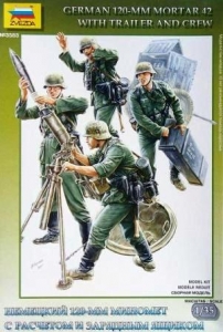 ZVEZDA 1/35 3583 GERMAN 120mm MORTAR