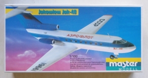 MASTERMODEL 1/100 1012 JAK-40 AEROFLOT