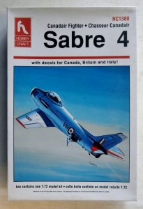 HOBBYCRAFT 1/72 1380 SABRE 4 RCAF/RAF/ITALY