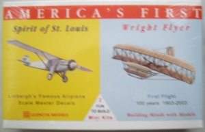 GLENCOE  03102 ODD SCALE SPIRIT OF ST.LOUIS/ WRIGHT FLYER
