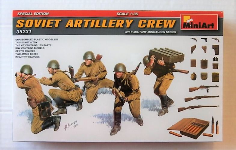 MINIART 1/35 35231 SOVIET ARTILLERY CREW