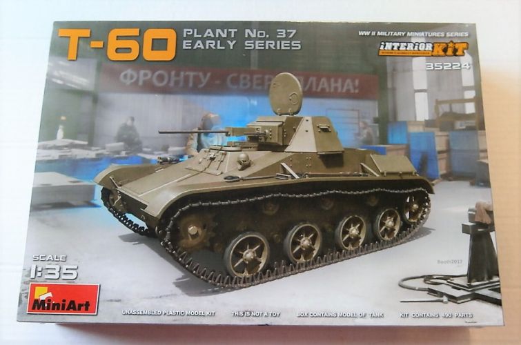 MINIART 1/35 35224 T-60 PLANT NO37 EARLY W/ INTERIOR