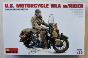 MINIART 1/35 35172 US MOTORCYCLE WLA w/RIDER
