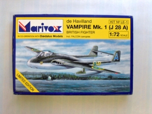 MARIVOX 1/72 LE-1 VAMPIRE Mk.1  J 28 A 