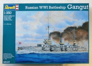 REVELL 1/350 05137 RUSSIAN WWI BATTLESHIP GANGUT