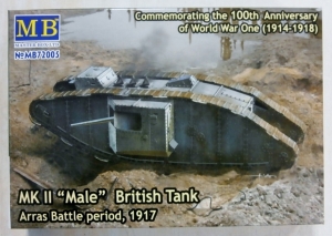 MASTERBOX 1/72 72005 Mk.II MALE BRITISH TANK ARRAS BATTLE PERIOD 1917