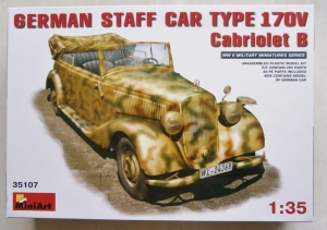 MINIART 1/35 35107 GERMAN STAFF CAR TYPE 170V CABRIOLET B