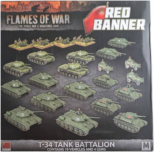 FLAMES OF WAR 15MM SUA15 T-34 TANK BATTALION