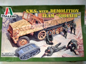 ITALERI 1/35 6434 SWS WITH DEMOLITION TEAM GOLIATH