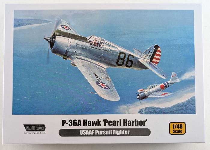 WOLFPACK 1/48 14811 P-36A HAWK PEARL HARBOR USAAF PURSUIT FIGHTER